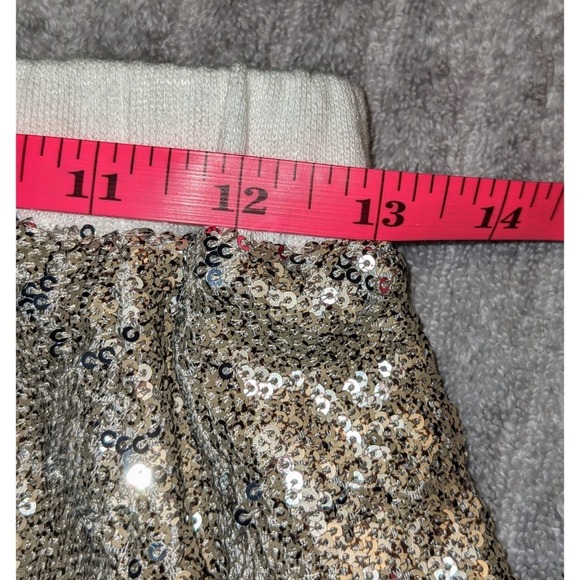 Chaser Sequin Skirt Party‎ Mini Skater Elastic Waist Sparkly Silver S NWT - Picture 7 of 11
